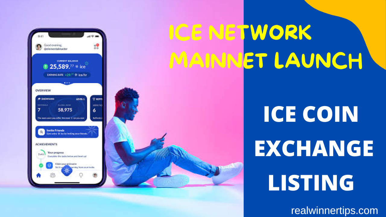 Image showing Ice network mainnet launch date, and ice network exchange listing