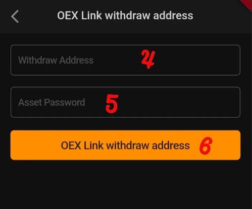 word image 5184 3 step-by-step guide to submit OEX wallet address to your Satoshi app for Airdrop withdrawals